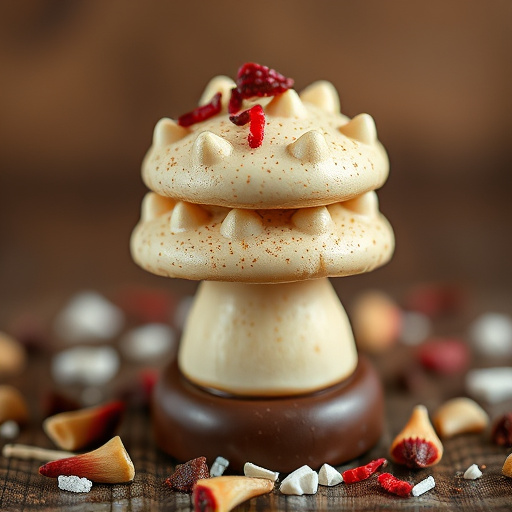 Stacked Magic Mushroom Chocolates Macro