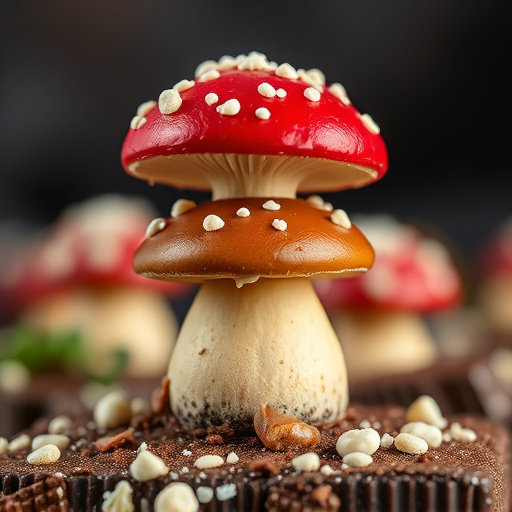 Stacked Magic Mushroom Chocolates Macro