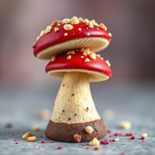 Stacked Magic Mushroom Chocolates Macro