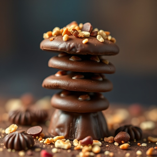 Stacked Magic Mushroom Chocolates Macro