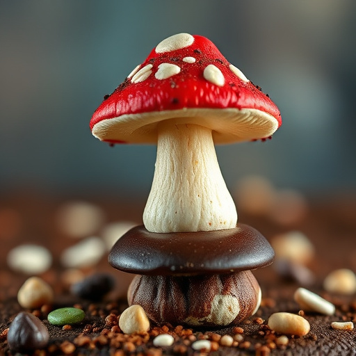 Stacked Magic Mushroom Chocolates Macro
