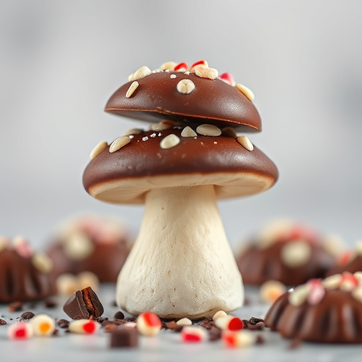 Stacked Magic Mushroom Chocolates Macro