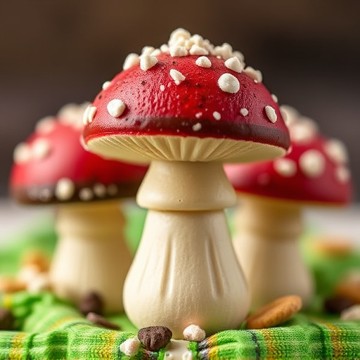 Stacked Magic Mushroom Chocolates Macro