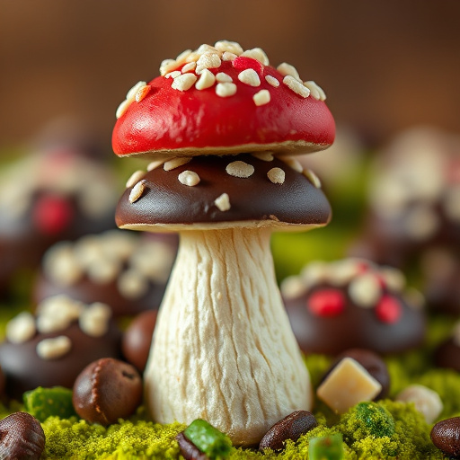 Stacked Magic Mushroom Chocolates Macro