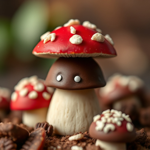 Stacked Magic Mushroom Chocolates Macro