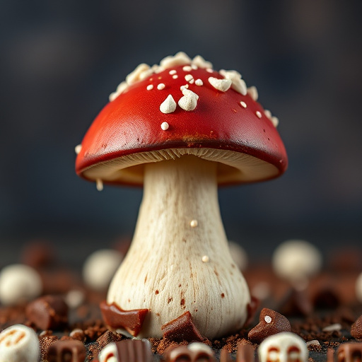 Stacked Magic Mushroom Chocolates Macro