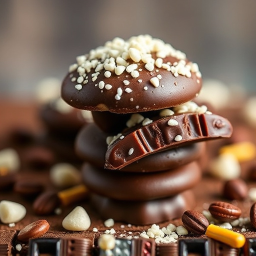 Stacked Magic Mushroom Chocolates Macro