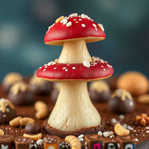 Stacked Magic Mushroom Chocolates Macro