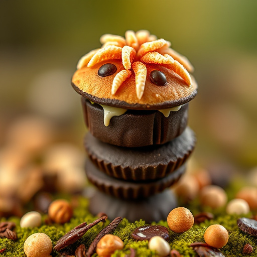 Stacked Magic Mushroom Chocolates Macro