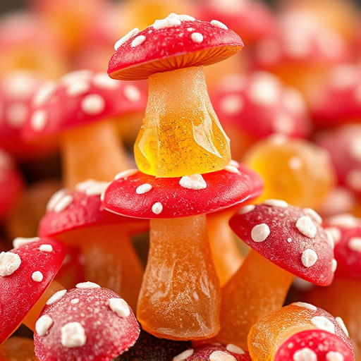 Stacked Magic Mushroom Gummies Macro