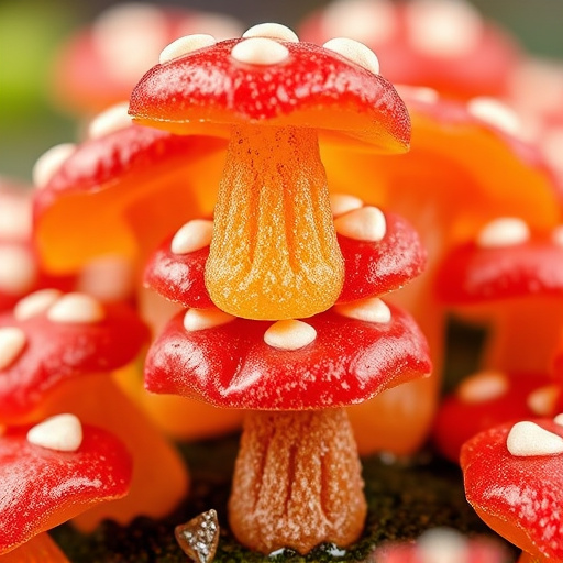 Stacked Magic Mushroom Gummies Macro