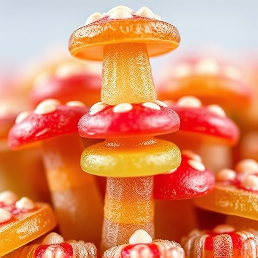 Stacked Magic Mushroom Gummies Macro