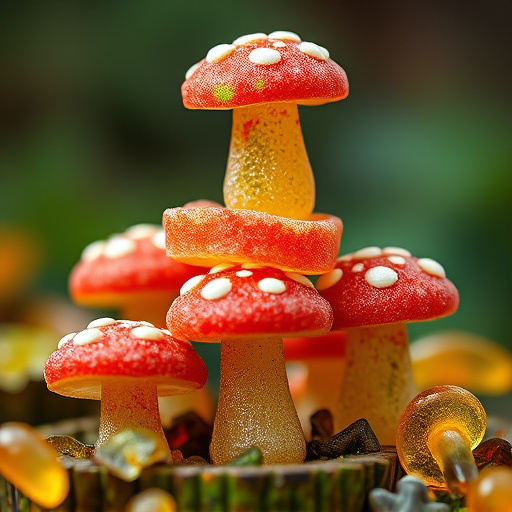 Stacked Magic Mushroom Gummies Macro