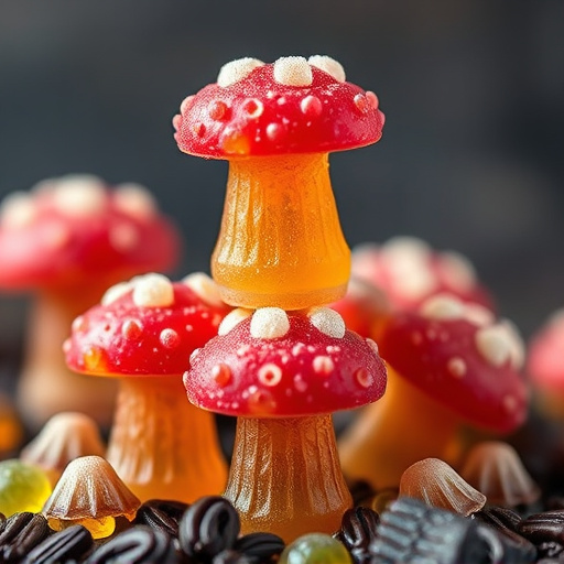 Stacked Magic Mushroom Gummies Macro