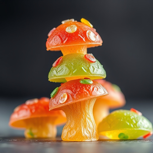 Stacked Magic Mushroom Gummies Macro