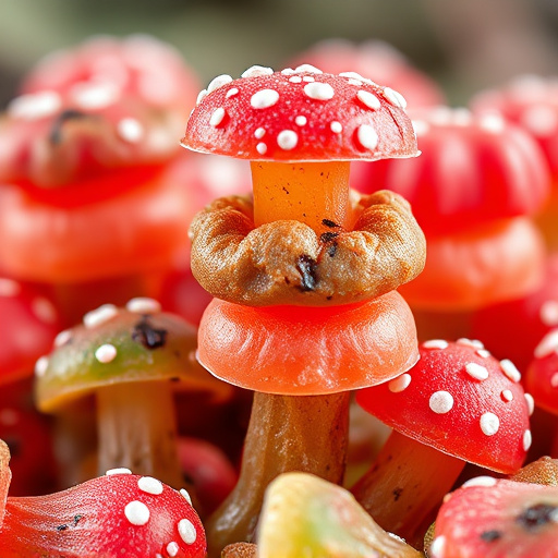 Stacked Magic Mushroom Gummies Macro