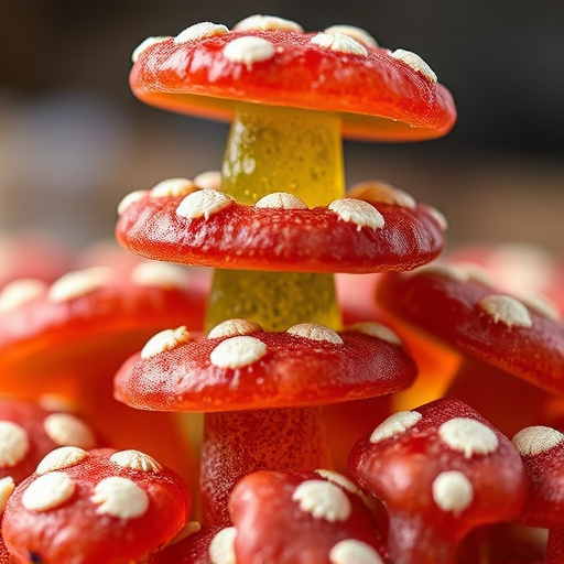 Stacked Magic Mushroom Gummies Macro