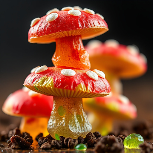 Stacked Magic Mushroom Gummies Macro