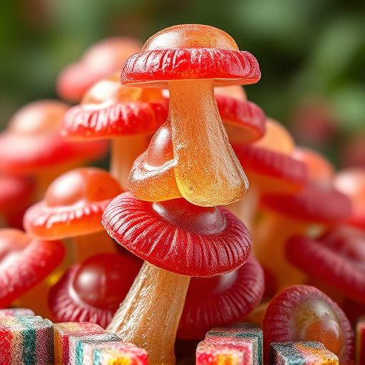 Stacked Magic Mushroom Gummies Macro