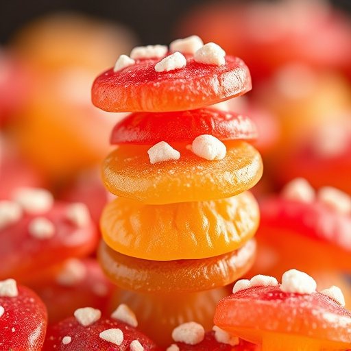 Stacked Magic Mushroom Gummies Macro