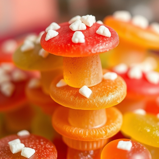 Stacked Magic Mushroom Gummies Macro
