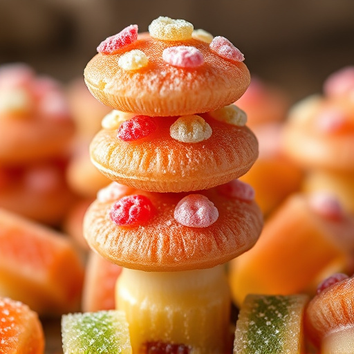 Stacked Magic Mushroom Gummies Macro