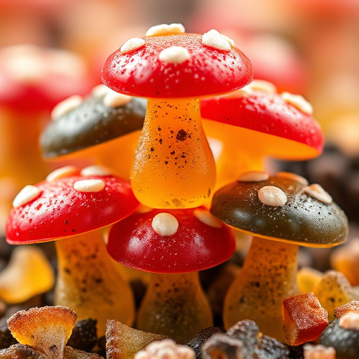Stacked Magic Mushroom Gummies Macro