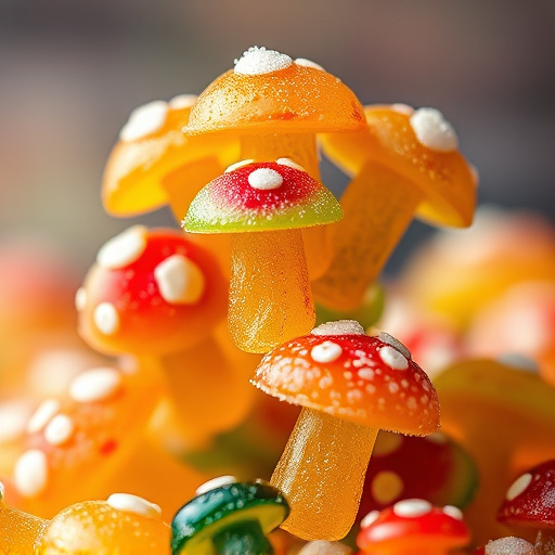 Stacked Magic Mushroom Gummies Macro