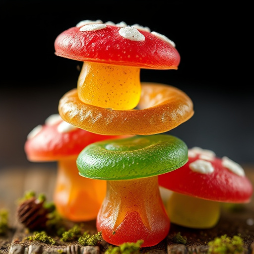 Stacked Magic Mushroom Gummies Macro
