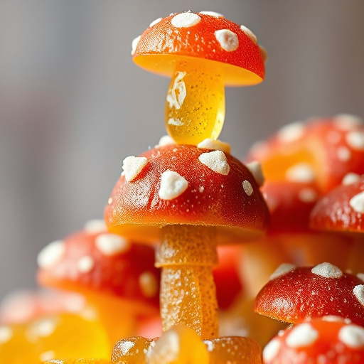 Stacked Magic Mushroom Gummies Macro