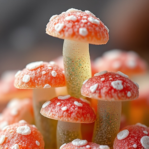 Stacked Magic Mushroom Gummies Macro