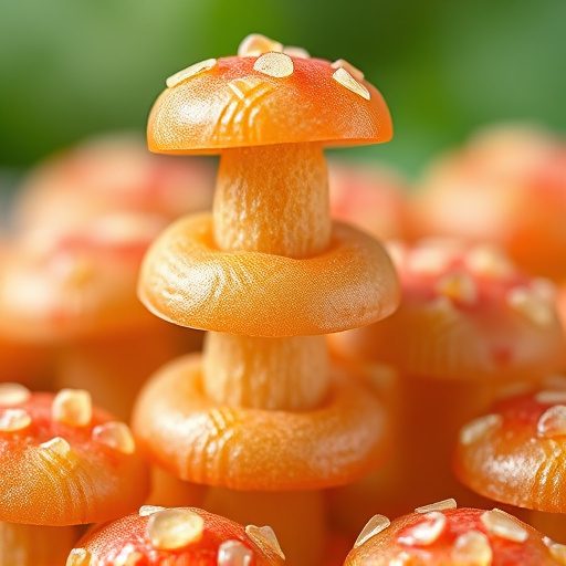 Stacked Magic Mushroom Gummies Macro