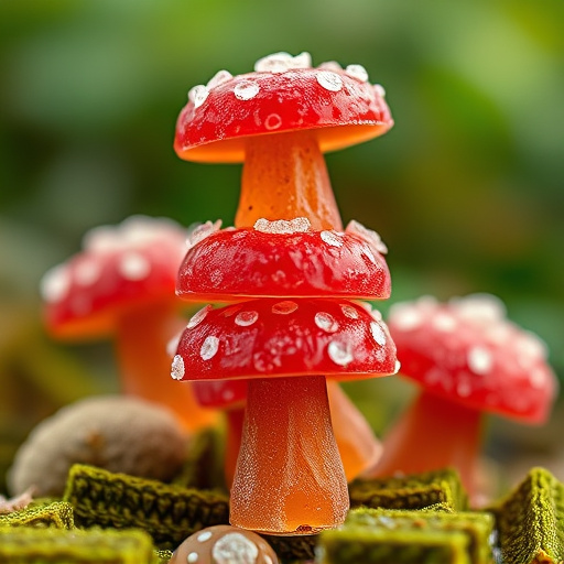 Stacked Magic Mushroom Gummies Macro