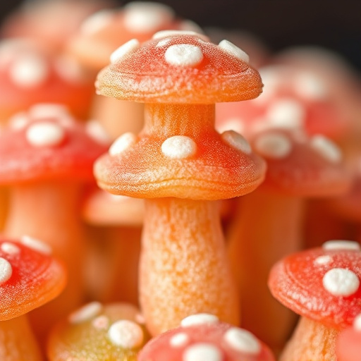 Stacked Magic Mushroom Gummies Macro