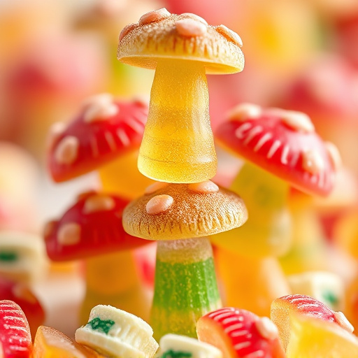 Stacked Magic Mushroom Gummies Macro