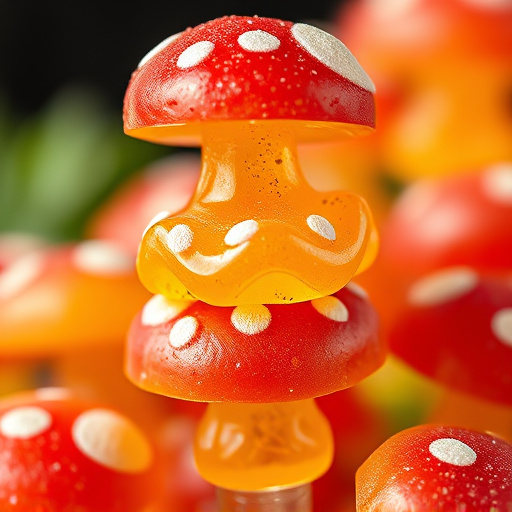 Stacked Magic Mushroom Gummies Macro