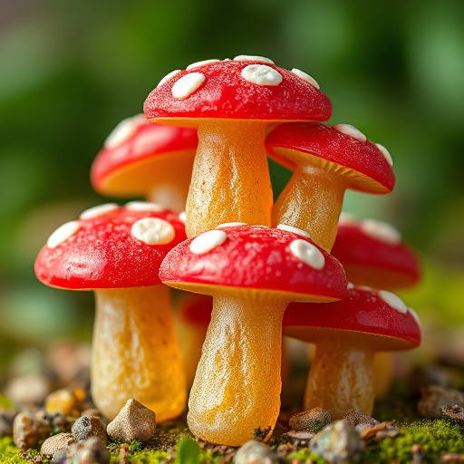 Stacked Magic Mushroom Gummies Macro