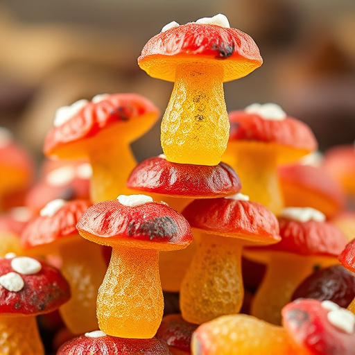 Stacked Magic Mushroom Gummies Macro