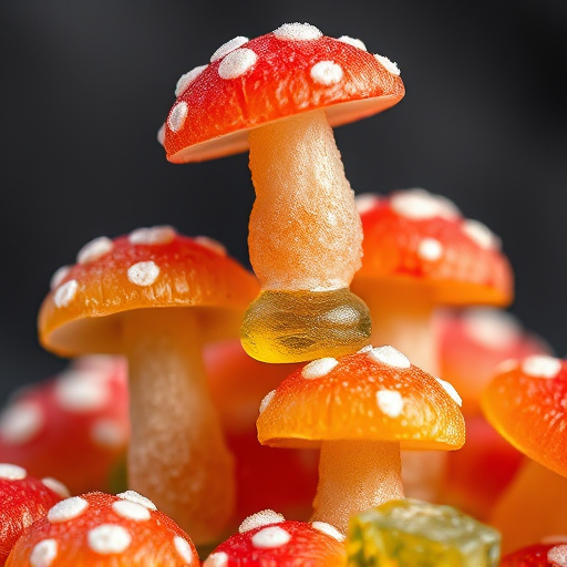 Stacked Magic Mushroom Gummies Macro