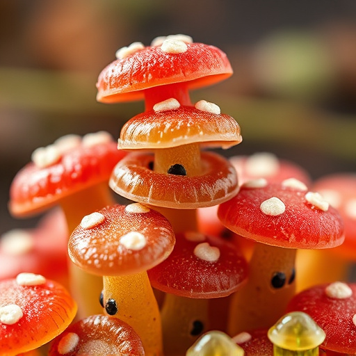 Stacked Magic Mushroom Gummies Macro