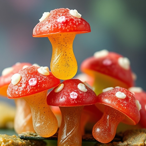 Stacked Magic Mushroom Gummies Macro