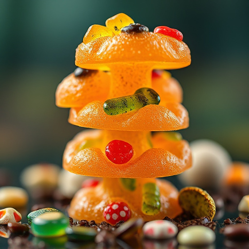 Stacked Magic Mushroom Gummies Macro