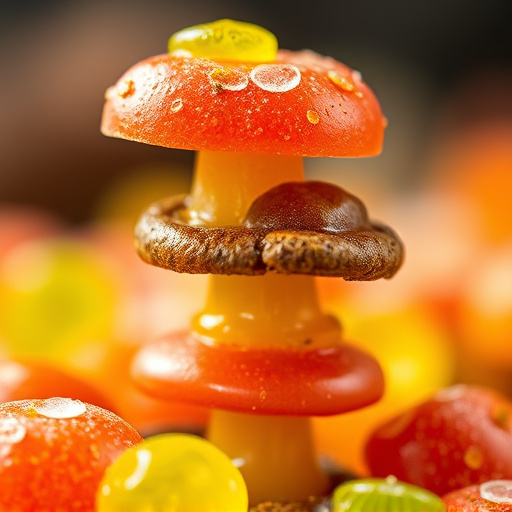 Stacked Magic Mushroom Gummies Macro