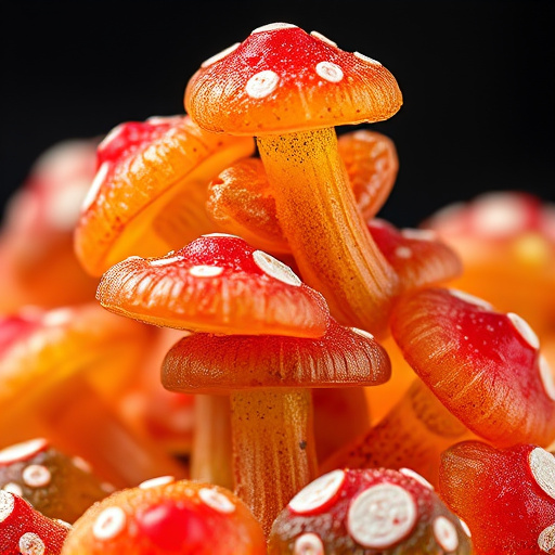 Stacked Magic Mushroom Gummies Macro