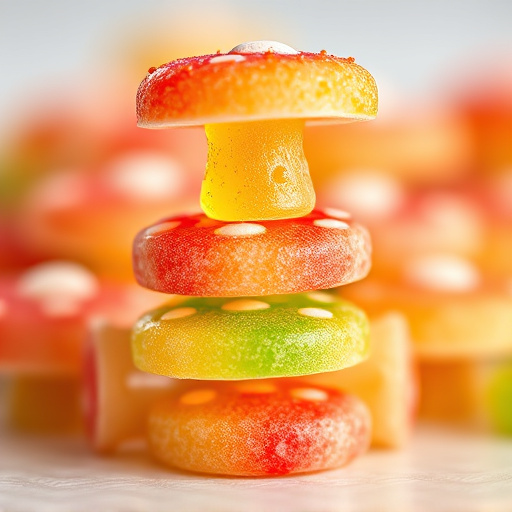 Stacked Magic Mushroom Gummies Macro