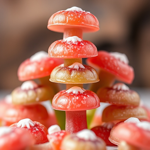 Stacked Magic Mushroom Gummies Macro