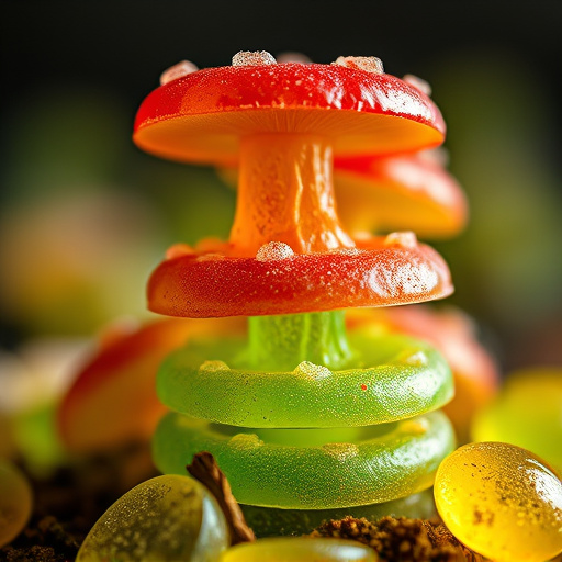 Stacked Magic Mushroom Gummies Macro