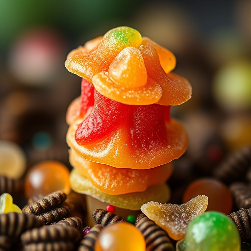 Stacked Magic Mushroom Gummies Macro
