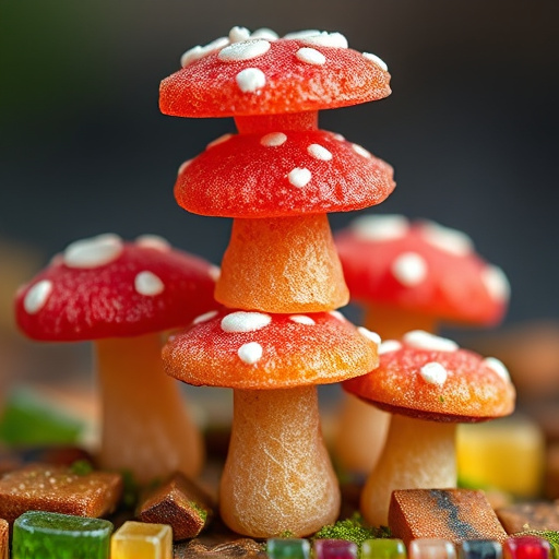 Stacked Magic Mushroom Gummies Macro