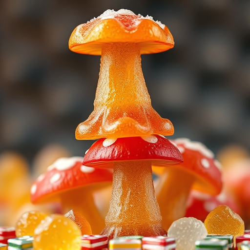 Stacked Magic Mushroom Gummies Macro